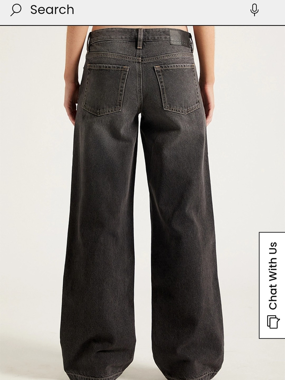 PacSun Wide-Leg High-Rise Jeans - Gray